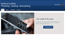 Tablet Screenshot of andrewgardnerplumbing.com